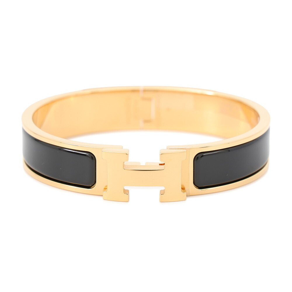 HERMES Black Charm Bracelet